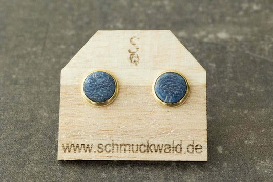 Wasserfeste Holzohrstecker aus farbigem stabilisiertem Holz
